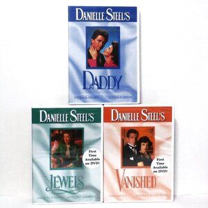 3 BRAND NEW Danielle Steel's DVDs, Daddy 1991, Jewels 1992, Vanished 1995